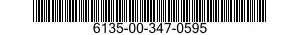 6135-00-347-0595 BATTERY,NONRECHARGEABLE 6135003470595 003470595