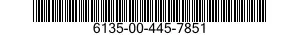 6135-00-445-7851 BATTERY,THERMAL 6135004457851 004457851