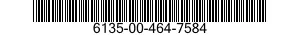 6135-00-464-7584 BATTERY,NONRECHARGE 6135004647584 004647584