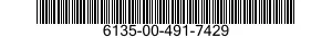 6135-00-491-7429 BATTERY,THERMAL 6135004917429 004917429