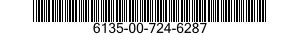 6135-00-724-6287  6135007246287 007246287
