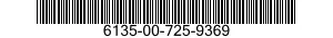 6135-00-725-9369 BATTERY,NONRECHARGEABLE 6135007259369 007259369