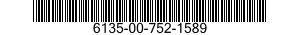 6135-00-752-1589 BATTERY,NONRECHARGEABLE 6135007521589 007521589