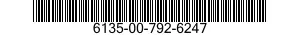 6135-00-792-6247  6135007926247 007926247
