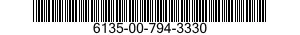6135-00-794-3330  6135007943330 007943330