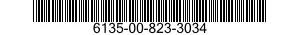 6135-00-823-3034 BATTERY,WET,PRIMARY 6135008233034 008233034