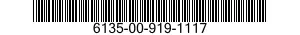 6135-00-919-1117 BATTERY,NONRECHARGEABLE 6135009191117 009191117