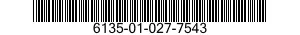 6135-01-027-7543 BATTERY,WET,PRIMARY 6135010277543 010277543