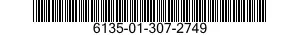 6135-01-307-2749 BATTERY ASSEMBLY 6135013072749 013072749