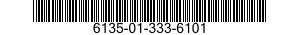 6135-01-333-6101 BATTERY,NONRECHARGEABLE 6135013336101 013336101