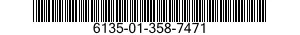 6135-01-358-7471 BATTERY,NONRECHARGEABLE 6135013587471 013587471