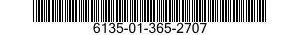 6135-01-365-2707 BATTERY,NONRECHARGEABLE 6135013652707 013652707