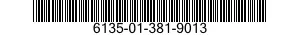 6135-01-381-9013 BATTERY,NONRECHARGEABLE 6135013819013 013819013