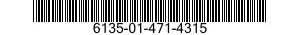 6135-01-471-4315 BATTERY,NONRECHARGEABLE 6135014714315 014714315