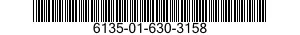 6135-01-630-3158 BATTERY,NONRECHARGEABLE 6135016303158 016303158