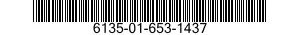 6135-01-653-1437 BATTERY,NONRECHARGEABLE 6135016531437 016531437