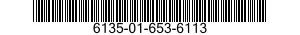 NSN 6135-01-653-6113 6135016536113 016536113 BATTERY,NONRECHARGEABLE