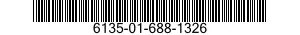 6135-01-688-1326 BATTERY,NONRECHARGEABLE 6135016881326 016881326