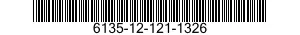 6135-12-121-1326 BATTERY,NONRECHARGEABLE 6135121211326 121211326