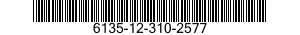 6135-12-310-2577 BATTERY,NONRECHARGEABLE 6135123102577 123102577