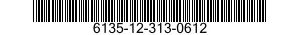 6135-12-313-0612 BATTERY,NONRECHARGEABLE 6135123130612 123130612