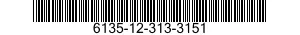 6135-12-313-3151 BATTERY,NONRECHARGEABLE 6135123133151 123133151