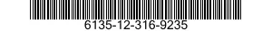 6135-12-316-9235 BATTERY,NONRECHARGEABLE 6135123169235 123169235