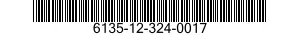 6135-12-324-0017 BATTERY,NONRECHARGEABLE 6135123240017 123240017