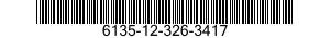 6135-12-326-3417 BATTERY,NONRECHARGEABLE 6135123263417 123263417