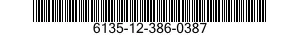 6135-12-386-0387 BATTERY,NONRECHARGEABLE 6135123860387 123860387