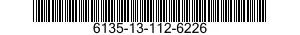 6135-13-112-6226 BATTERY ASSEMBLY: 6135131126226 131126226