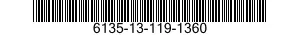 6135-13-119-1360 BATTERY,NONRECHARGEABLE 6135131191360 131191360