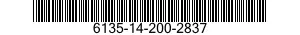 6135-14-200-2837 CELL,BATTERY 6135142002837 142002837