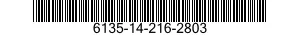 6135-14-216-2803 PILE/ACCUMULATEUR,E 6135142162803 142162803