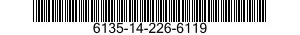 6135-14-226-6119 BATTERY,NONRECHARGEABLE 6135142266119 142266119