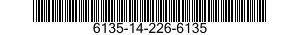 6135-14-226-6135 BATTERY,NONRECHARGEABLE 6135142266135 142266135