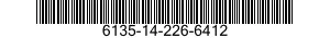 6135-14-226-6412 BATTERY,NONRECHARGEABLE 6135142266412 142266412