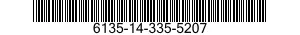 6135-14-335-5207 CELL,BATTERY 6135143355207 143355207