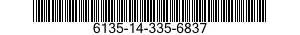 6135-14-335-6837 BATTERY,WET,PRIMARY 6135143356837 143356837