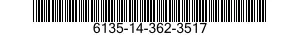 6135-14-362-3517 BATTERY,NONRECHARGEABLE 6135143623517 143623517