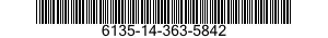 6135-14-363-5842 BATTERY,NONRECHARGEABLE 6135143635842 143635842