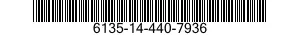 6135-14-440-7936 BATTERY,NONRECHARGEABLE 6135144407936 144407936