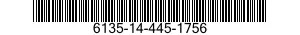 NSN 6135-14-445-1756 6135144451756 144451756 BATTERY,NONRECHARGEABLE