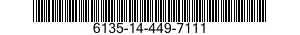 6135-14-449-7111 CELL,BATTERY 6135144497111 144497111