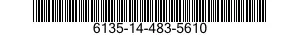 6135-14-483-5610 BATTERY,NONRECHARGEABLE 6135144835610 144835610