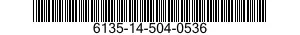 6135-14-504-0536 CELL,BATTERY 6135145040536 145040536