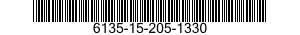 6135-15-205-1330 BATTERIA (1) A SECC 6135152051330 152051330