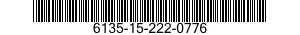 6135-15-222-0776 BATTERIA RICARICABI 6135152220776 152220776