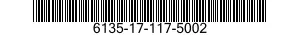 6135-17-117-5002 BATTERIJ 3.6VOLT 6135171175002 171175002