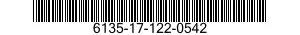 6135-17-122-0542 BATTERY,NONRECHARGEABLE 6135171220542 171220542